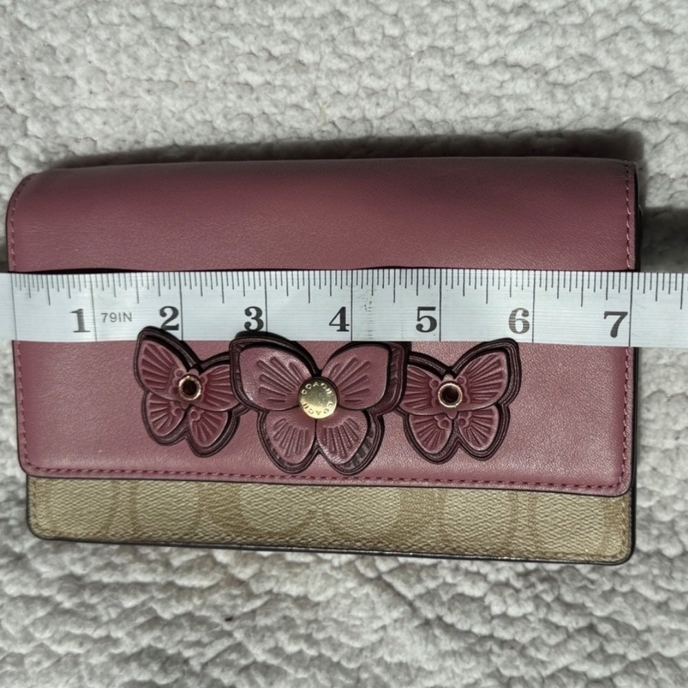 Coach Flap Belt Bag In Signature Canvas With Butterfly Applique - Picture 14 of 14